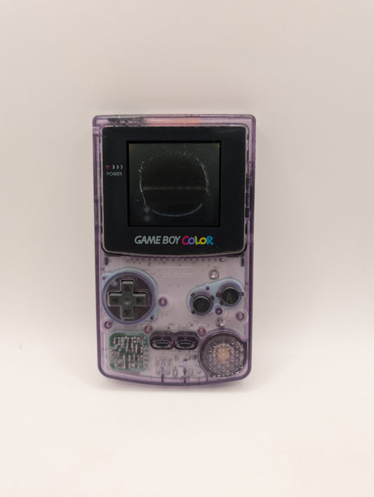 GBC Atomic Purple Nintendo Game Boy Color TURNS ON but not working screen
