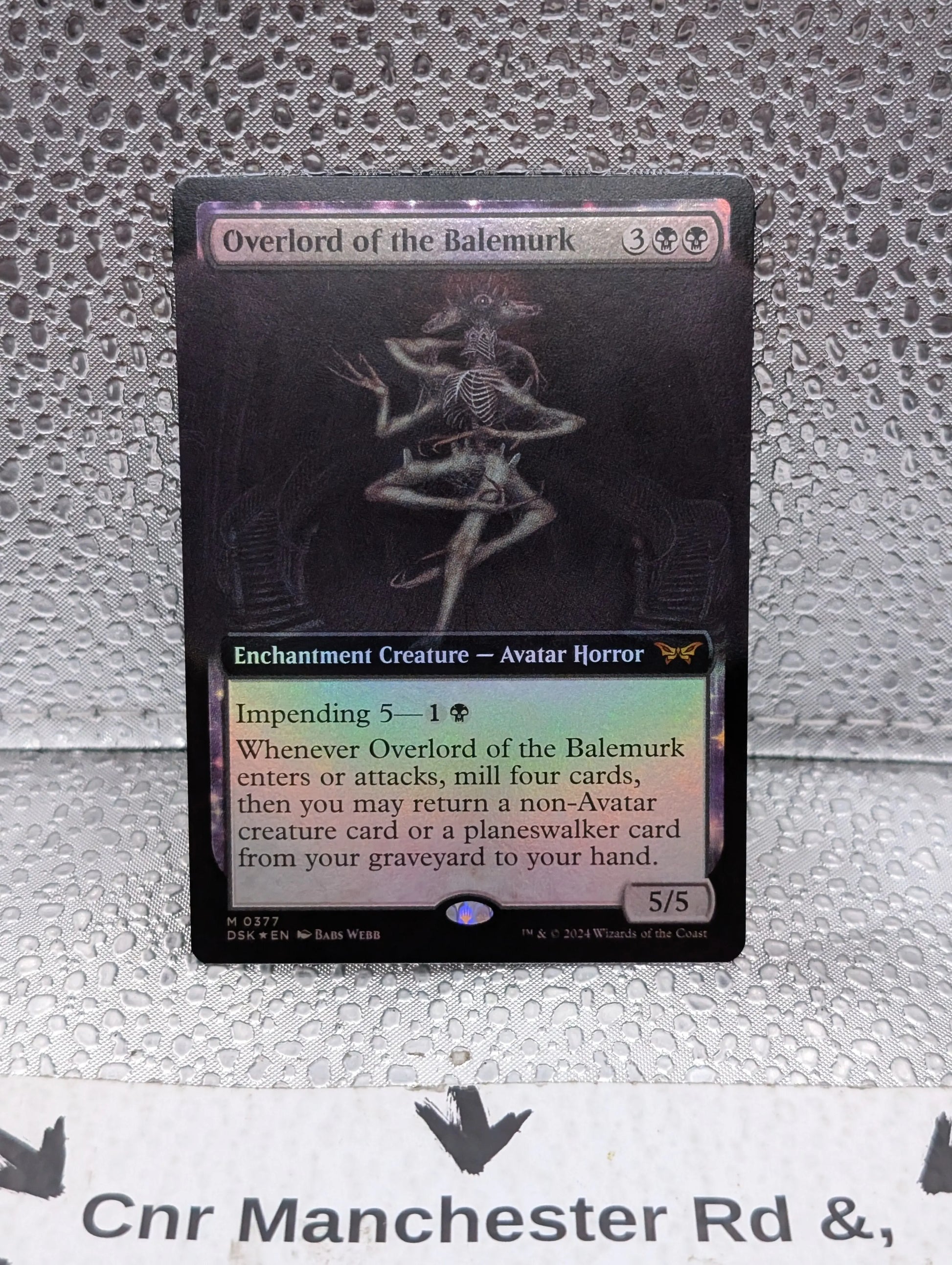 FOIL OVERLORD OF THE BALEMURK (EXTENDED ART) Duskmourn: House Of Horror DSK MTG 0377 FRENLY BRICKS - Open 7 Days