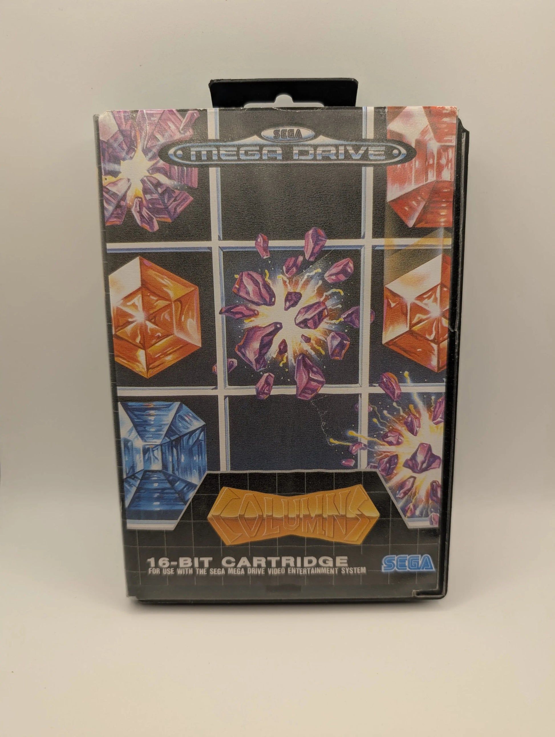 Columns Sega Mega Drive Cartridge Game PAL USED, Manual, Game, Case FRENLY BRICKS - Open 7 Days