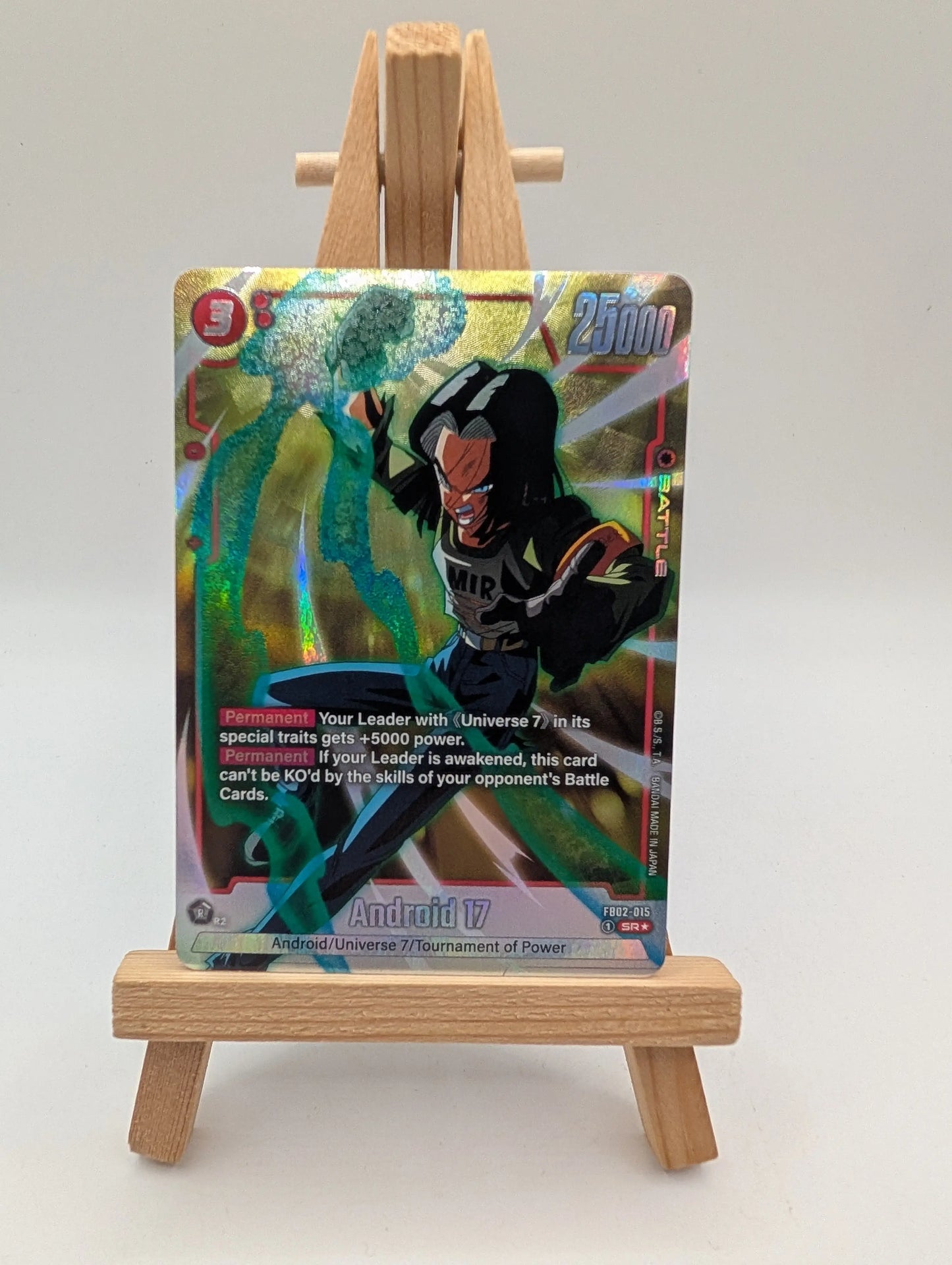 Dragon Ball Super: Fusion World Blazing Aura Android 17 Alt Art FB02-015 SR NM FRENLY BRICKS - Open 7 Days