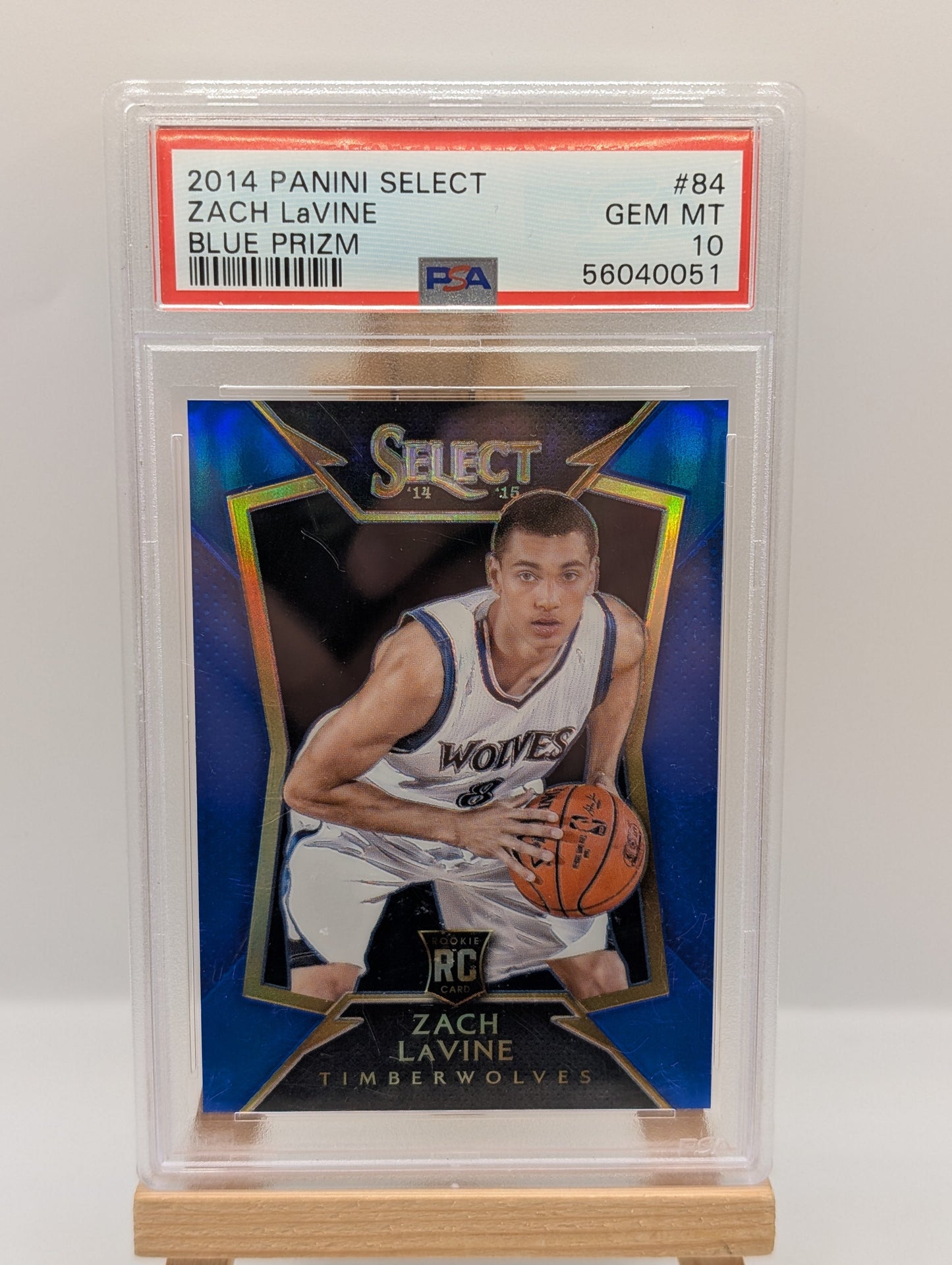 2014 PANINI SELECT BLUE PRIZM #84 ZACH LaVINE RC #/249 PSA 10 FRENLY BRICKS - Open 7 Days