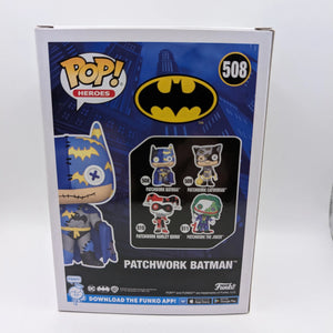 DC Comics - Patchwork Batman Pop! Vinyl Figure #508 FRENLY BRICKS - Open 7 Days