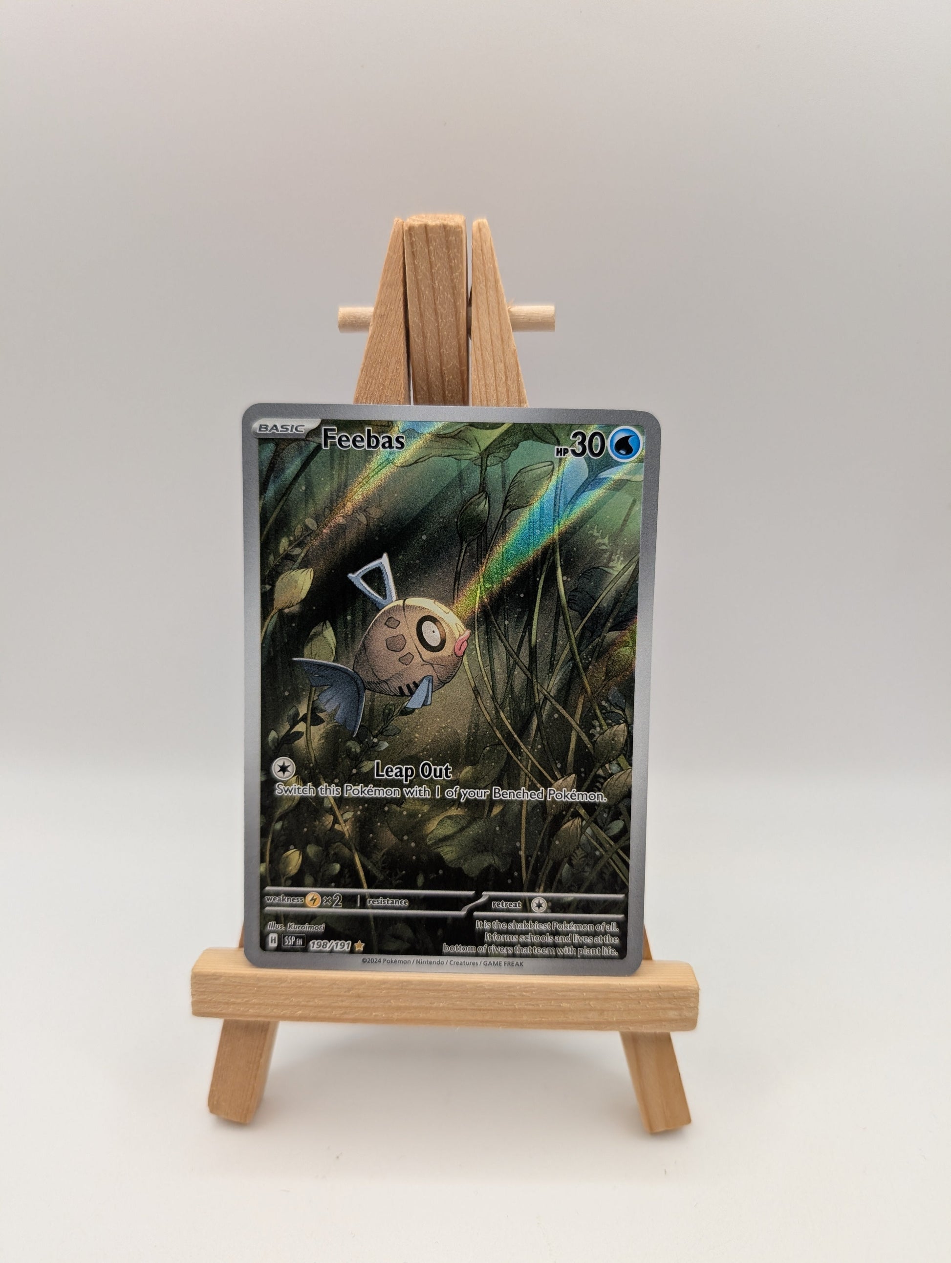 Pokémon TCG: Feebas Illustration Rare 198/191 Scarlet & Violet: Surging Sparks FRENLY BRICKS - Open 7 Days