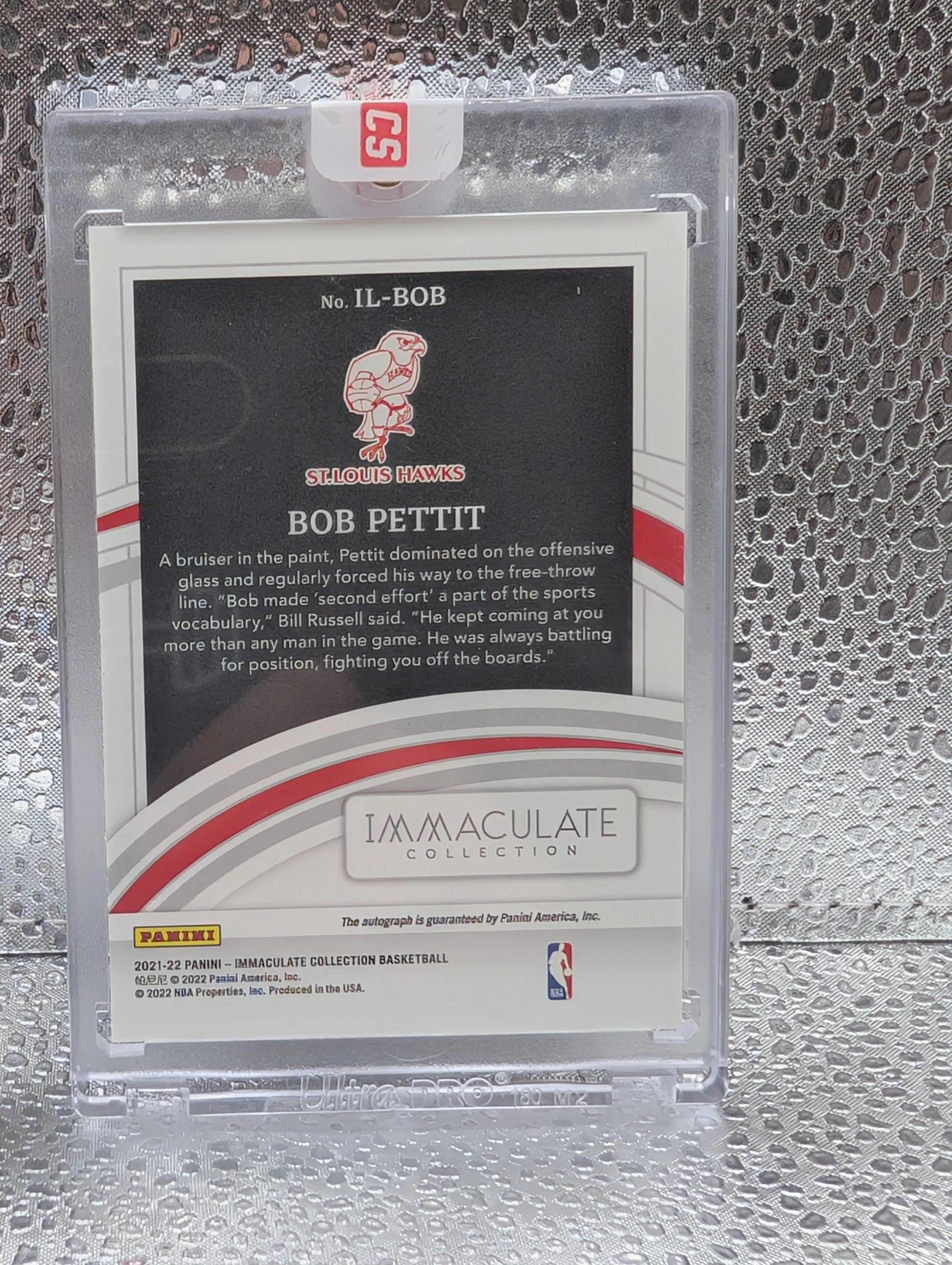 2021-22 Panini Immaculate Bob Pettit  Legends Signatures Auto /49 FRENLY BRICKS - Open 7 Days
