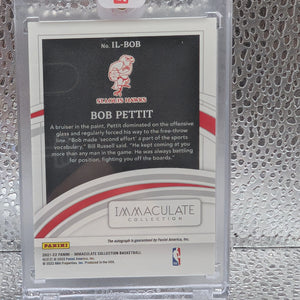 2021-22 Panini Immaculate Bob Pettit  Legends Signatures Auto /49 FRENLY BRICKS - Open 7 Days