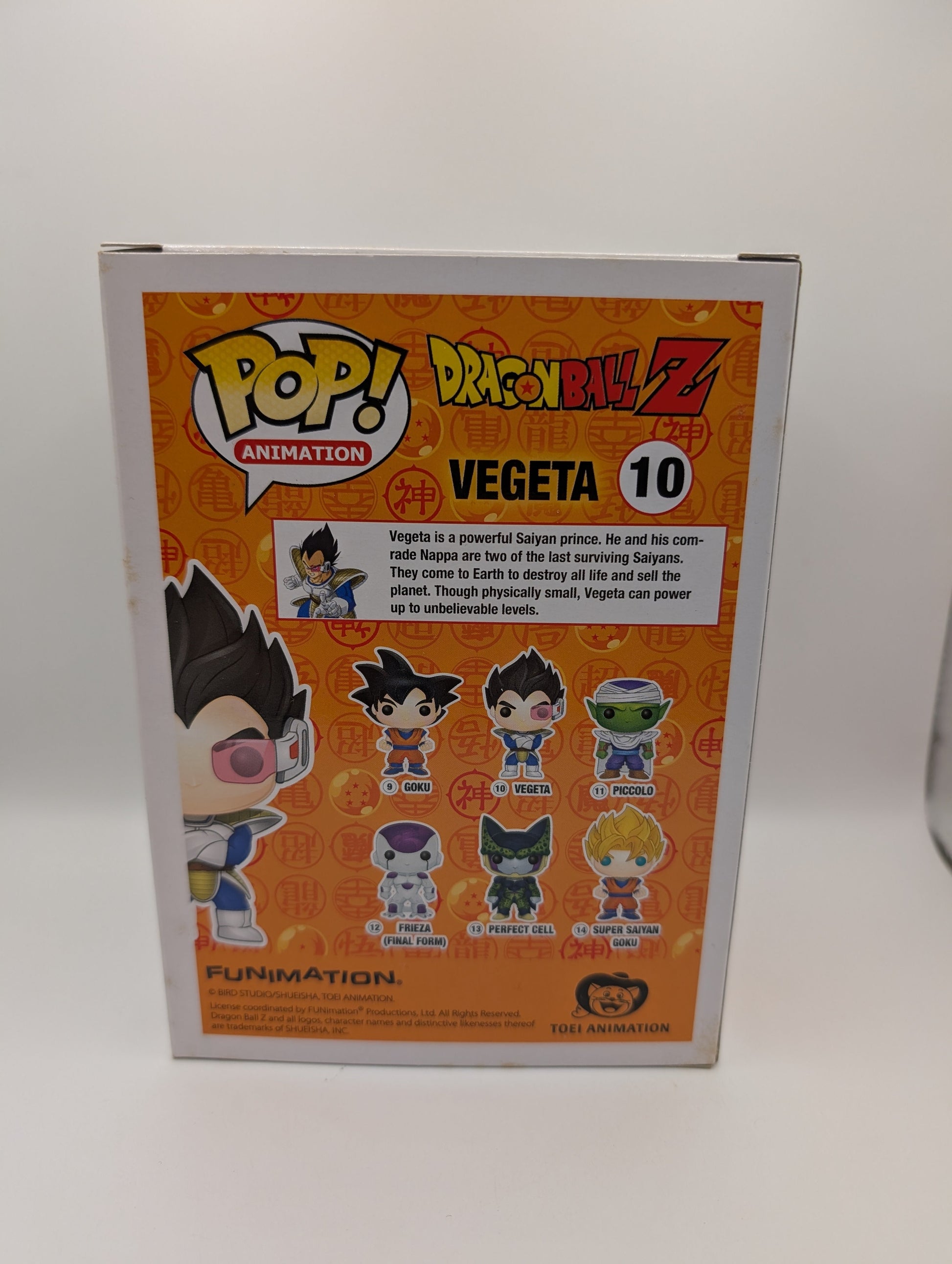 Animation Funko Pop - Vegeta - Dragon Ball Z - No. 10 FRENLY BRICKS - Open 7 Days
