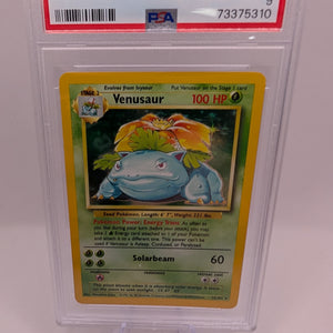 1999 Pokemon Game Base Set Unlimited Venusaur Holo Rare 15/102 #15 PSA 9 MINT FRENLY BRICKS - Open 7 Days