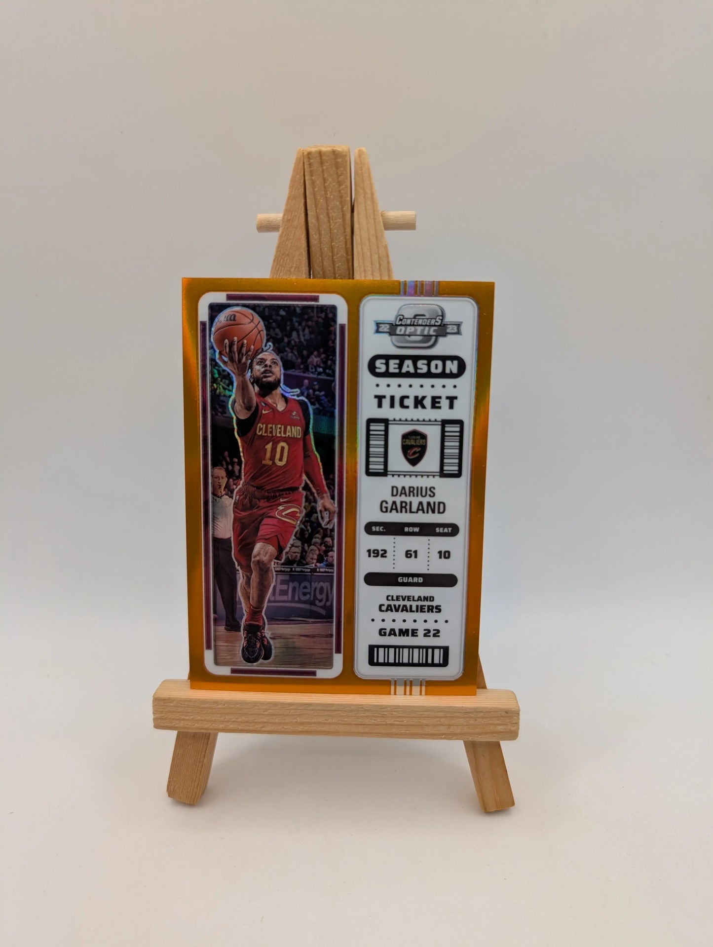 Darius Garland 2022-23 Panini Contenders Optic Season Ticket Orange Prizm #4 /49 FRENLY BRICKS - Open 7 Days