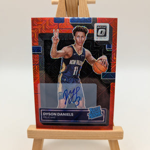 2022-23 Panini Optic DYSON DANIELS Red Choice Prizm Rated Rookie Autograph #250 FRENLY BRICKS - Open 7 Days