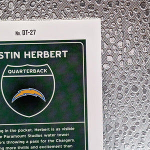 Justin Herbert Downtown Case Hit 2021 Donruss Optic Football SSP DT-27 FRENLY BRICKS - Open 7 Days