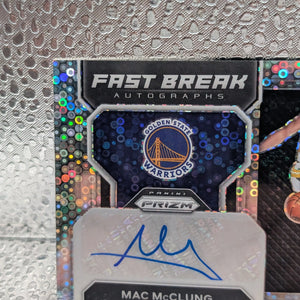 Mac McClung Rookie Auto 2022-23 Panini Prizm Fast Break Autograph Dunk Champion FRENLY BRICKS - Open 7 Days