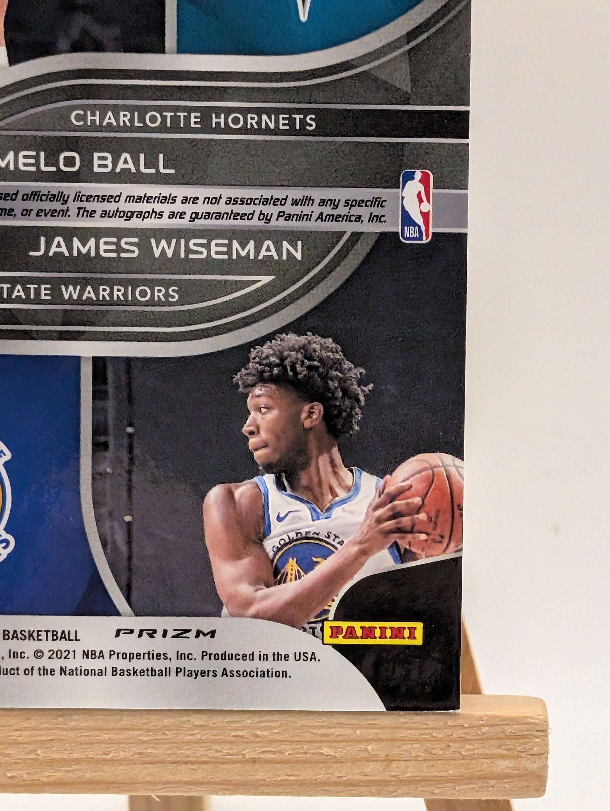 2020-21 Panini Spectra Rookie Dual Patch Auto LaMELO BALL JAMES WISEMAN /5 RC FRENLY BRICKS - Open 7 Days