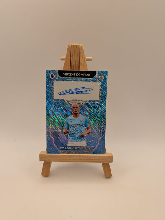 2019 Panini Prizm Premier Vincent Kompany Club Legends Auto Blue Shimmer FOTL FRENLY BRICKS - Open 7 Days