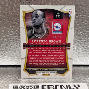 2013-14 Panini Select Rookie #171 Lorenzo Brown - 76ers  RC FRENLY BRICKS - Open 7 Days
