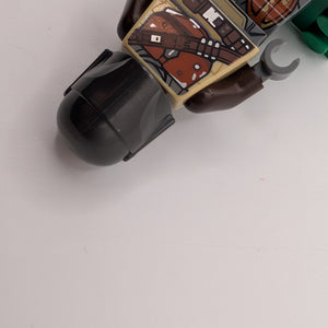 NEW - Lego Minifigure sw1057 The Mandalorian no cape MISPRINT HELMET FRENLY BRICKS - Open 7 Days