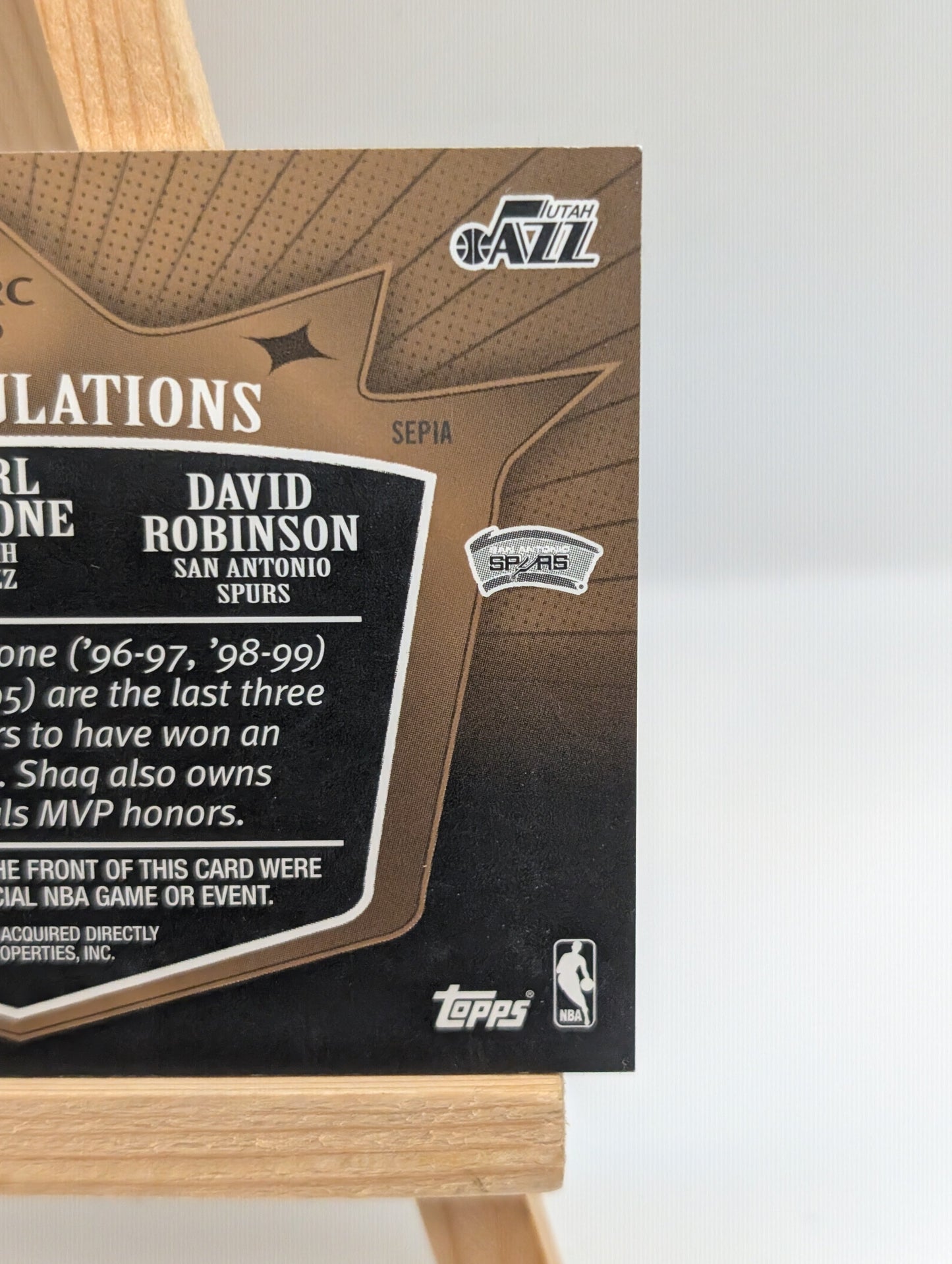 2007 Topps Threads SEPIA /9 RELICS COMBOS Shaquille Karl Malone David Robinson FRENLY BRICKS - Open 7 Days