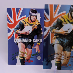1996 Dynamic Rugby League National Heroes NH5 Steve Renouf Redemption/Auto/Cert FRENLY BRICKS - Open 7 Days