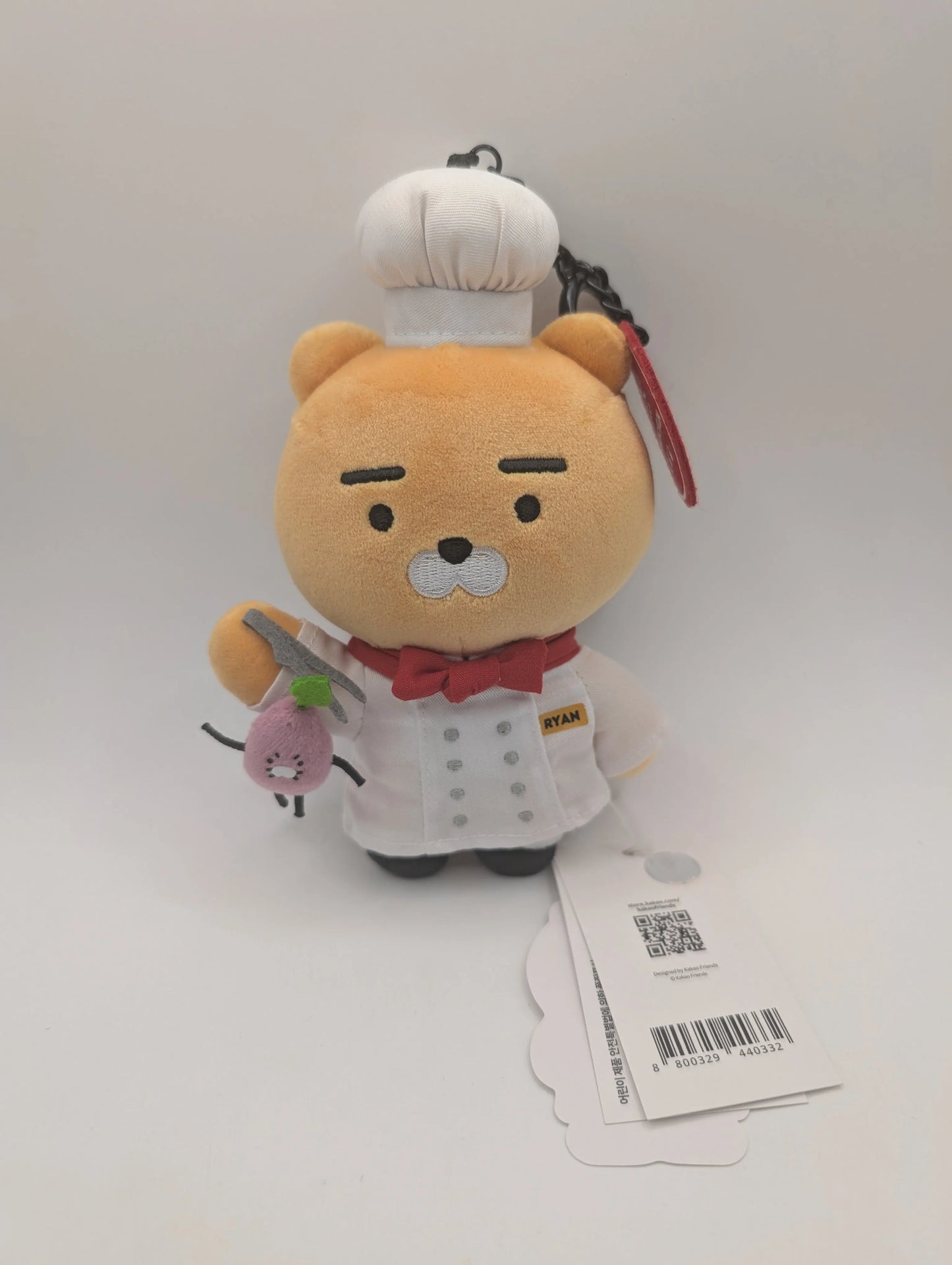 Netflix Culinary Class Wars x Kakao Friends Ryan Chef Plush Keychain - Korea Exclusive Collab FRENLY BRICKS - Open 7 Days