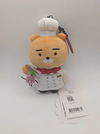 Netflix Culinary Class Wars x Kakao Friends Ryan Chef Plush Keychain - Korea Exclusive Collab FRENLY BRICKS - Open 7 Days