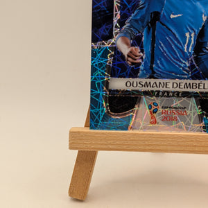 2018 Panini Prizm World Cup #85 Ousmane Dembele Light Blue Lazer #/125 France