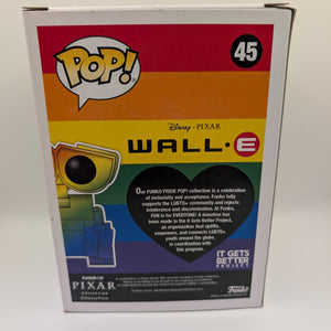 Pop! Funko Figurine Disney Pixar Wall-E Rainbow Pride #45 Vinyl FRENLY BRICKS - Open 7 Days