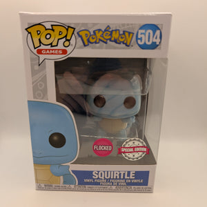 Funko Pop! Pokémon: #504 SQUIRTLE (Flocked) *VAULTED* FRENLY BRICKS - Open 7 Days