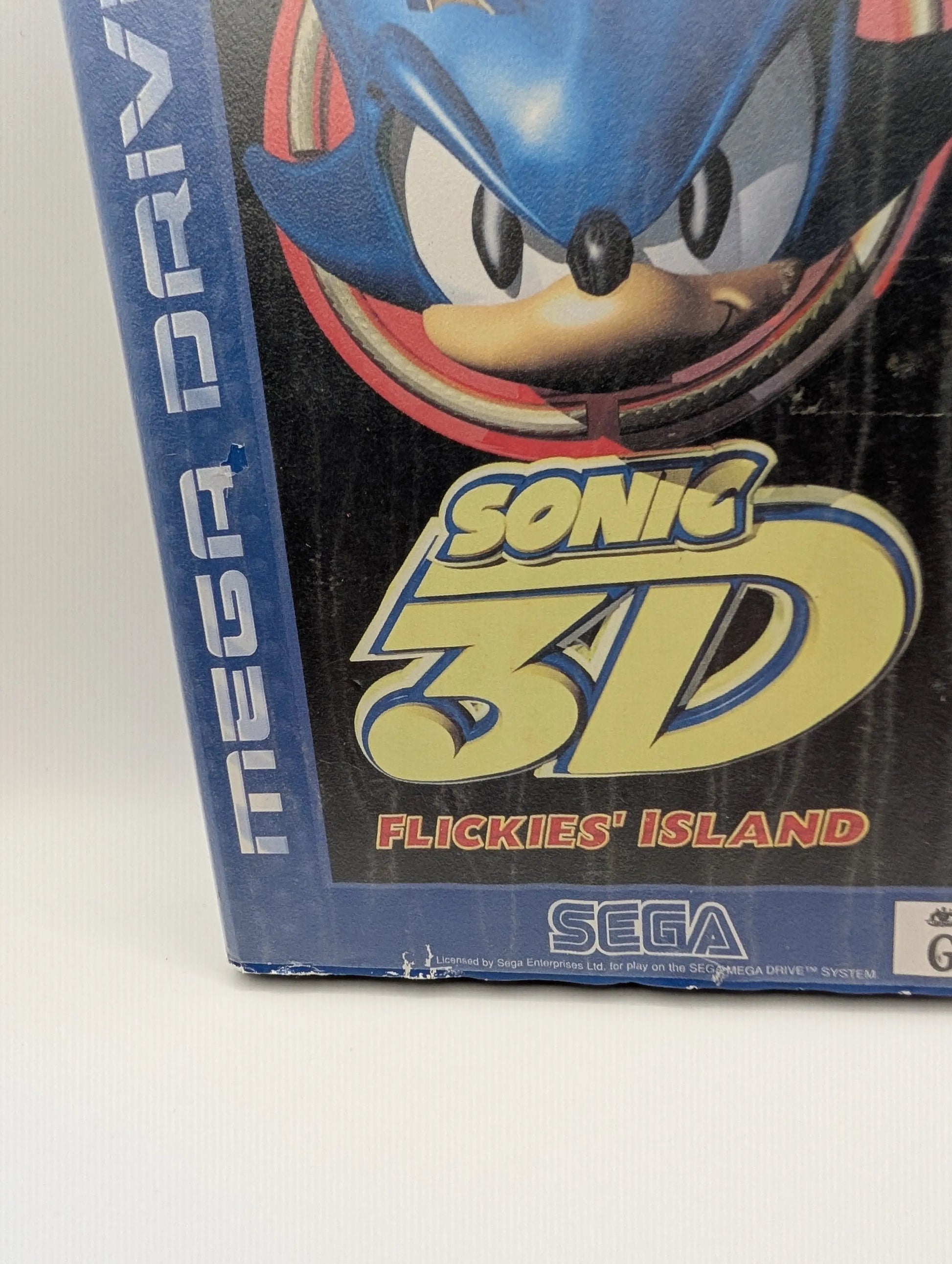SEGA SMD Mega Drive - Sonic 3D Flickies Island PAL + Instruction, Case, Game FRENLY BRICKS - Open 7 Days