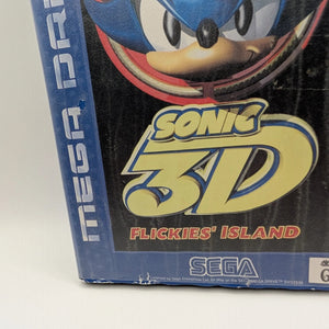 SEGA SMD Mega Drive - Sonic 3D Flickies Island PAL + Instruction, Case, Game FRENLY BRICKS - Open 7 Days