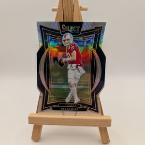 2024 Panini Select - Concourse Drake Maye #27 Silver Prizm Die-Cut (RC) FRENLY BRICKS - Open 7 Days