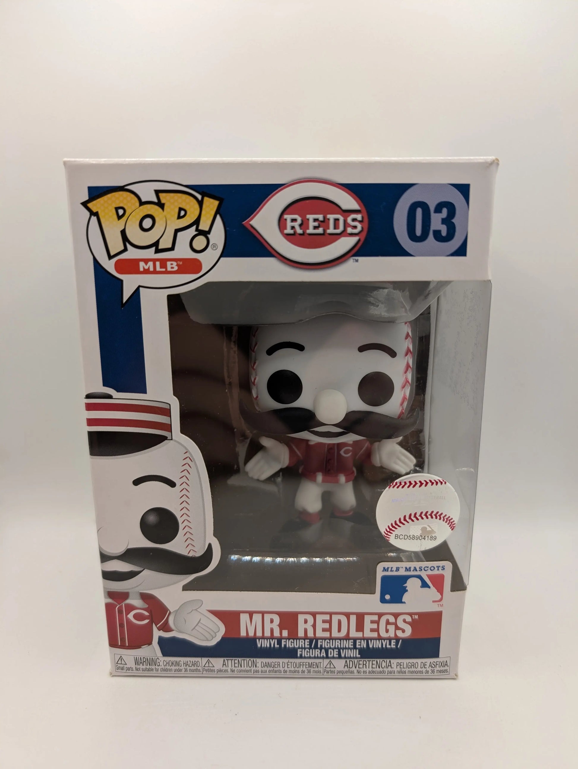 Mr. Redlegs 03 ~ MLB: Cincinnati Reds ~ Funko Pop Vinyl BASEBALL FRENLY BRICKS - Open 7 Days