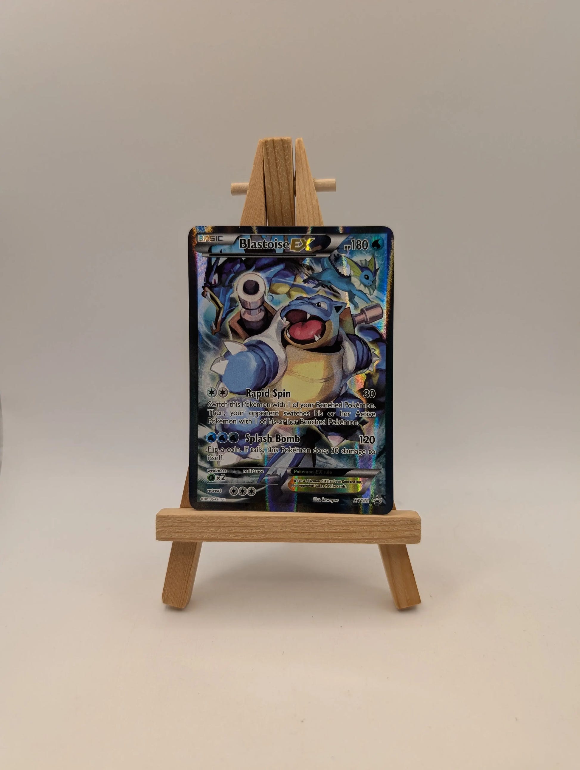 Blastoise EX XY122 XY Holo Black Star Promo 2016 - Pokemon TCG Card LP-MP FRENLY BRICKS - Open 7 Days image 1