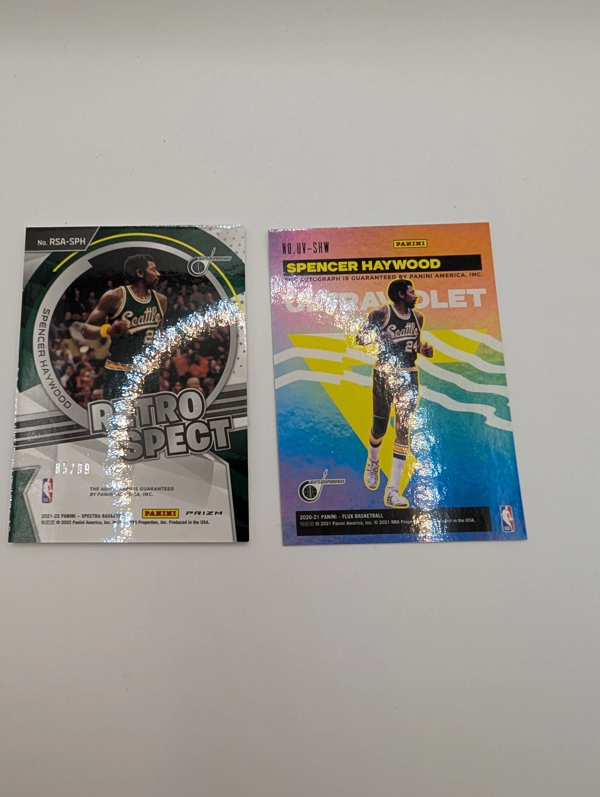 2021-22 Panini Spectra SPENCER HAYWOOD + Flux Auto Bundle Lot NBA Basketball FRENLY BRICKS - Open 7 Days