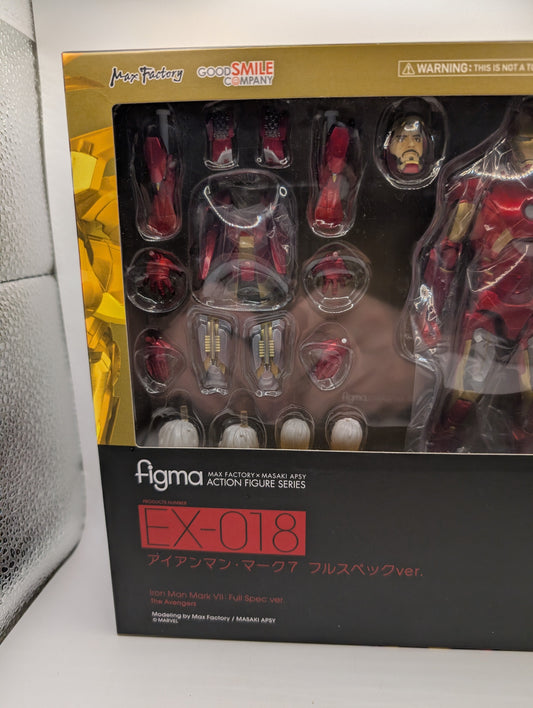 Figma Iron Man Mark 7 VII Ex-018 Full Spec Version Diecast Max Factory FRENLY BRICKS - Open 7 Days
