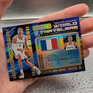 Victor Wembanyama 08/10 RC Recon World Travelers Panini FRENLY BRICKS - Open 7 Days