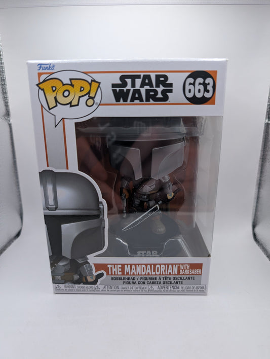 Funko Pop! Star Wars The Mandalorian with Darksaber #663 FRENLY BRICKS - Open 7 Days