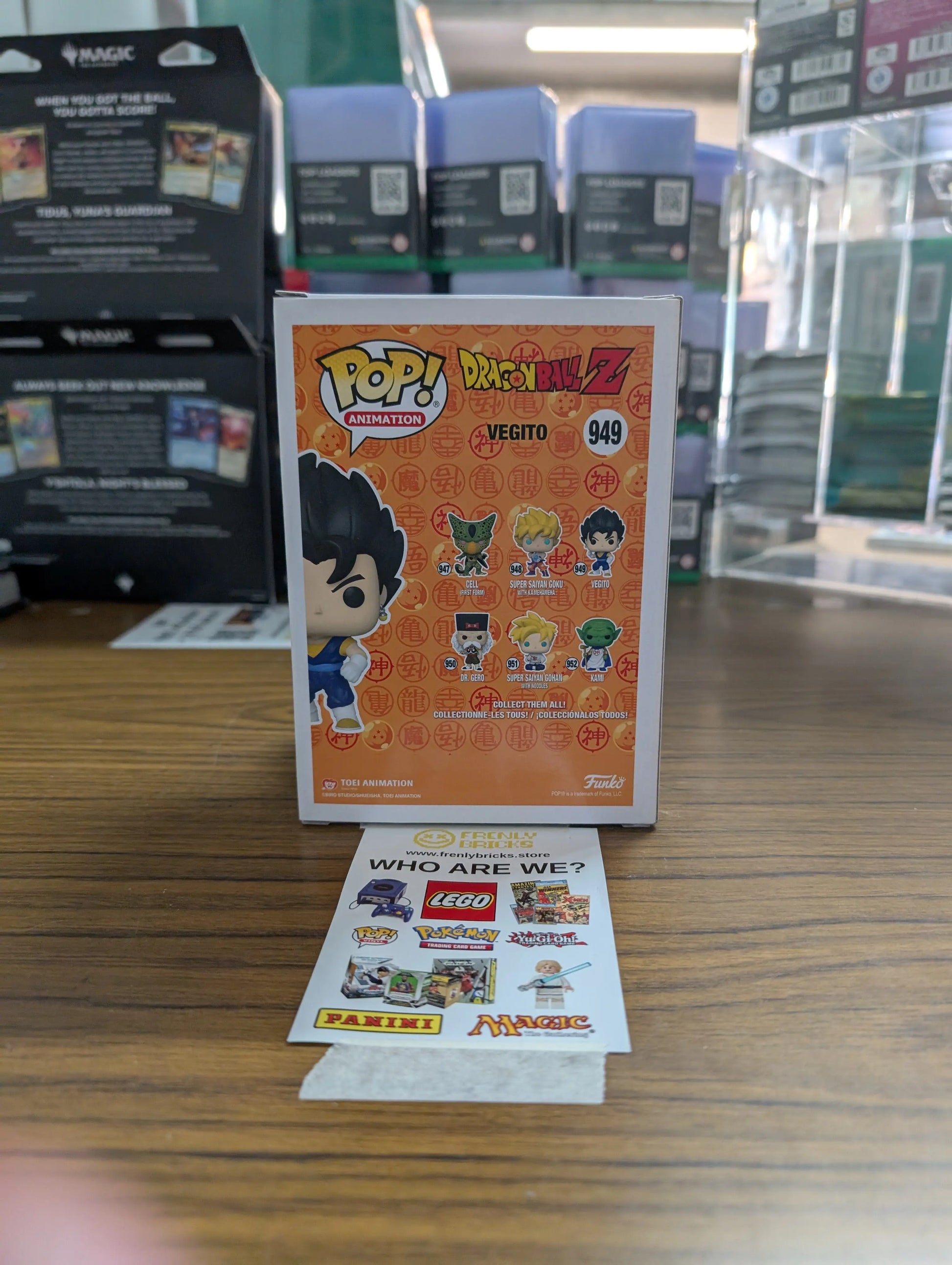 FUNKO Pop Vinyl Vegeta #949 FRENLY BRICKS - Open 7 Days