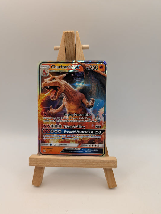Pokemon TCG Charizard GX SM195 Black Star Promo Holo MP (Standard Size) FRENLY BRICKS - Open 7 Days