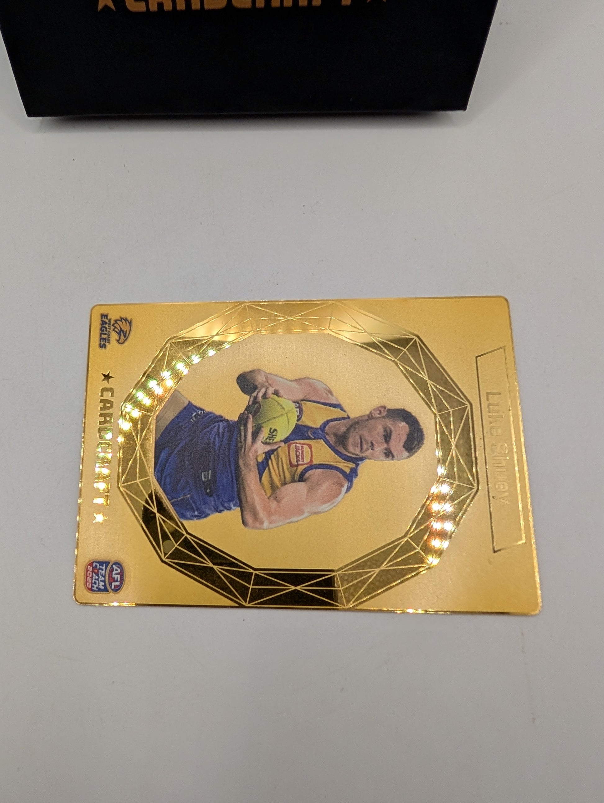 Luke Shuey 24k Gold Card Craft 2025 Teamcoach AFL Footy Card West Coast Eagles