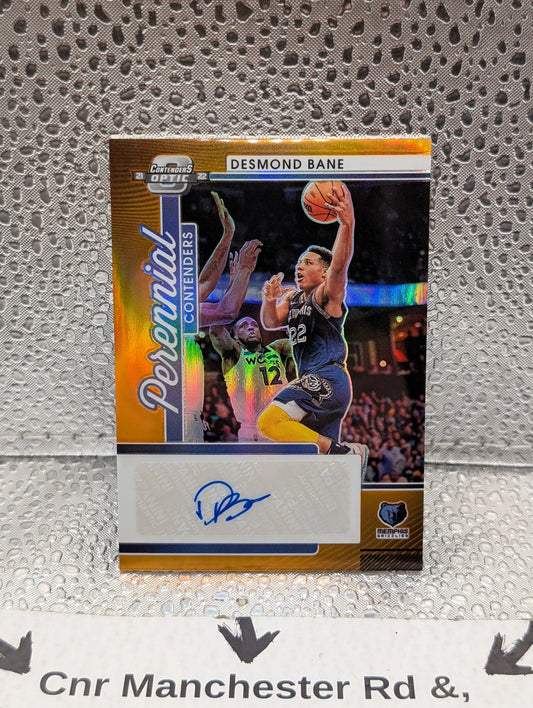 2021-22 Contenders DESMOND BANE Perennial Contenders Orange Auto /25 Grizzlies FRENLY BRICKS - Open 7 Days