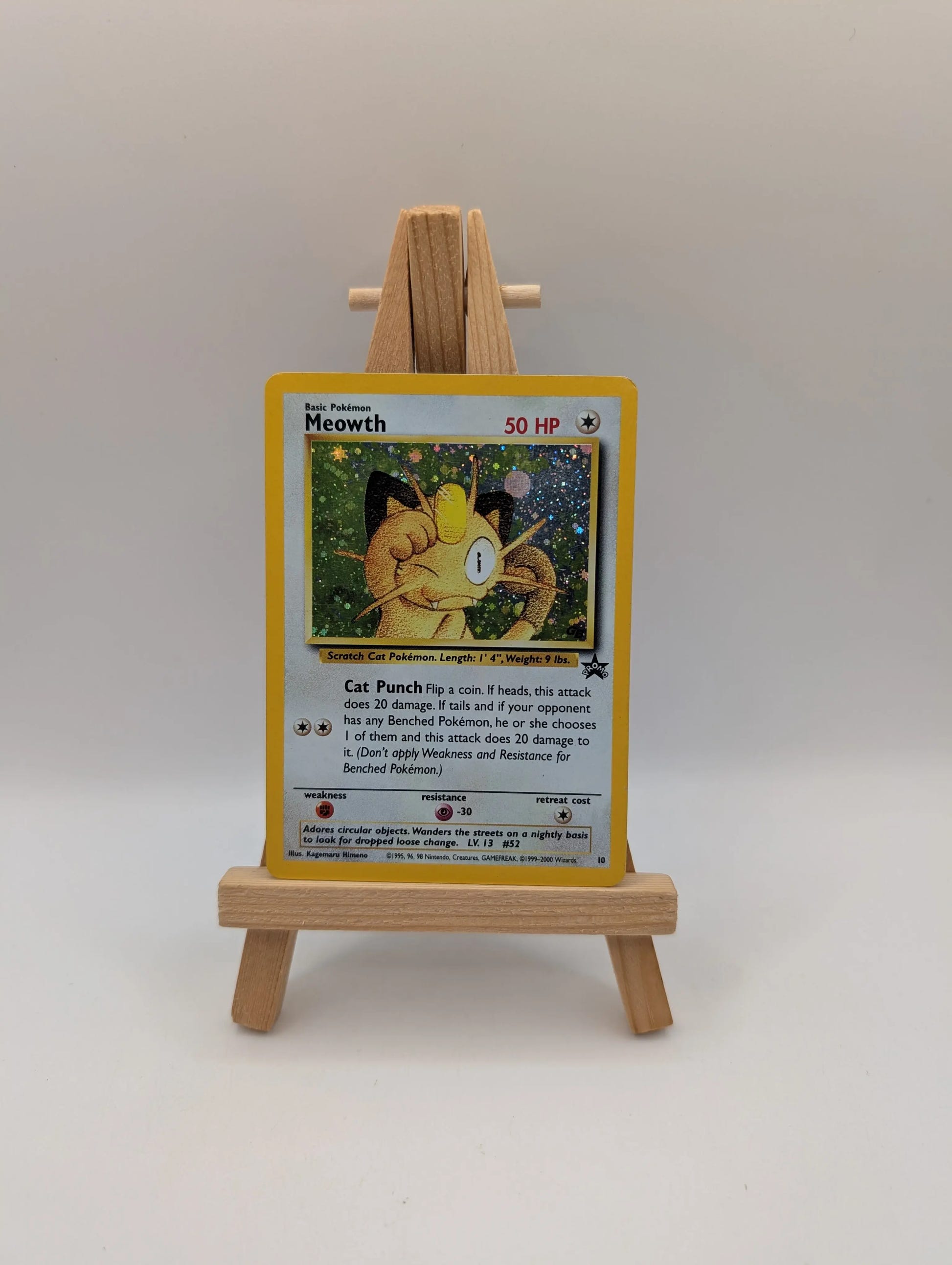 Meowth #10 GB PROMO 10 Black Star WOTC Wizards Coast HOLO 1999 Card FRENLY BRICKS - Open 7 Days image 1