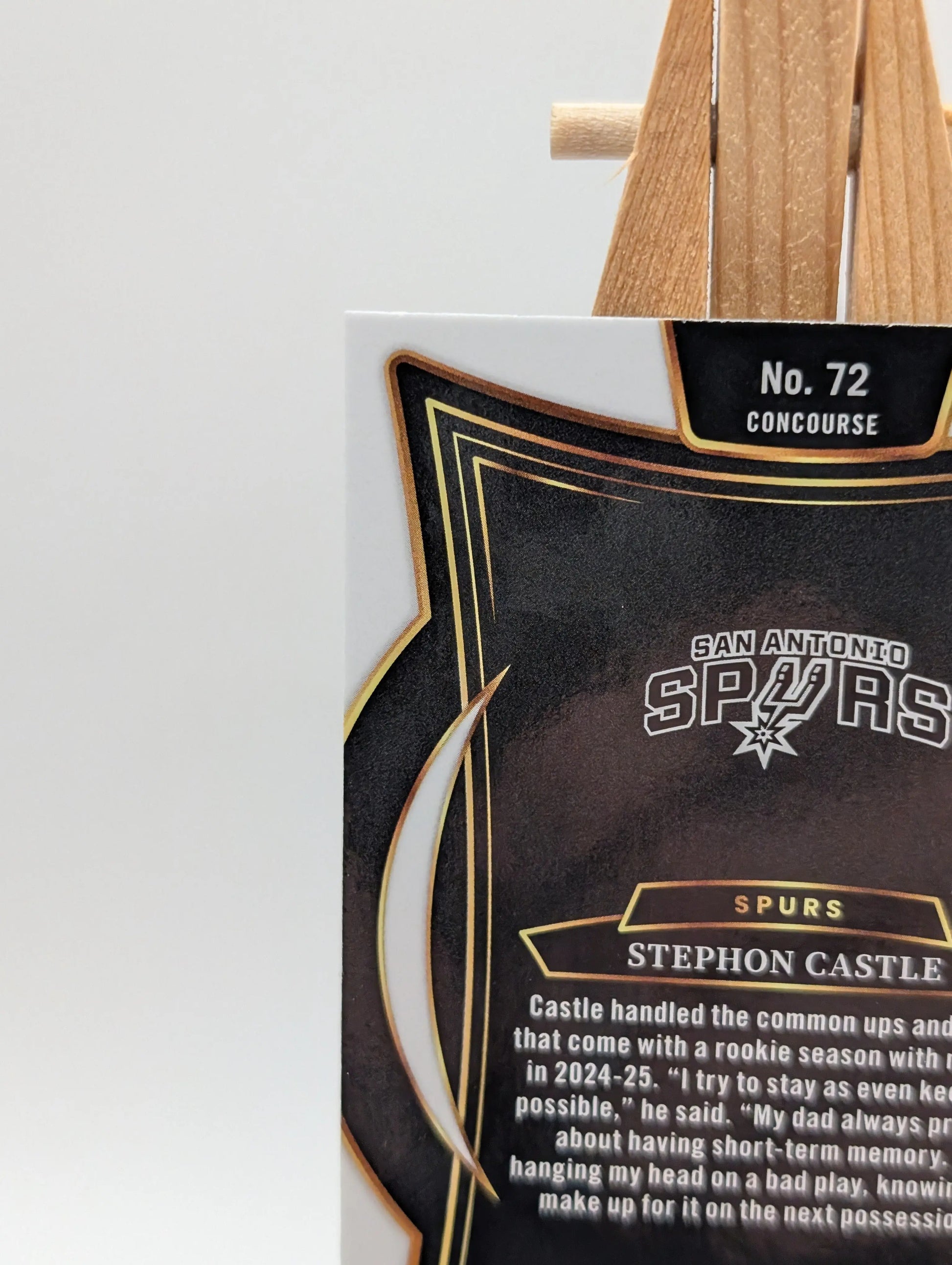 2024-25 Panini Select Concourse Stephon Castle #72 Cosmic Prizm (RC) Spurs FRENLY BRICKS - Open 7 Days