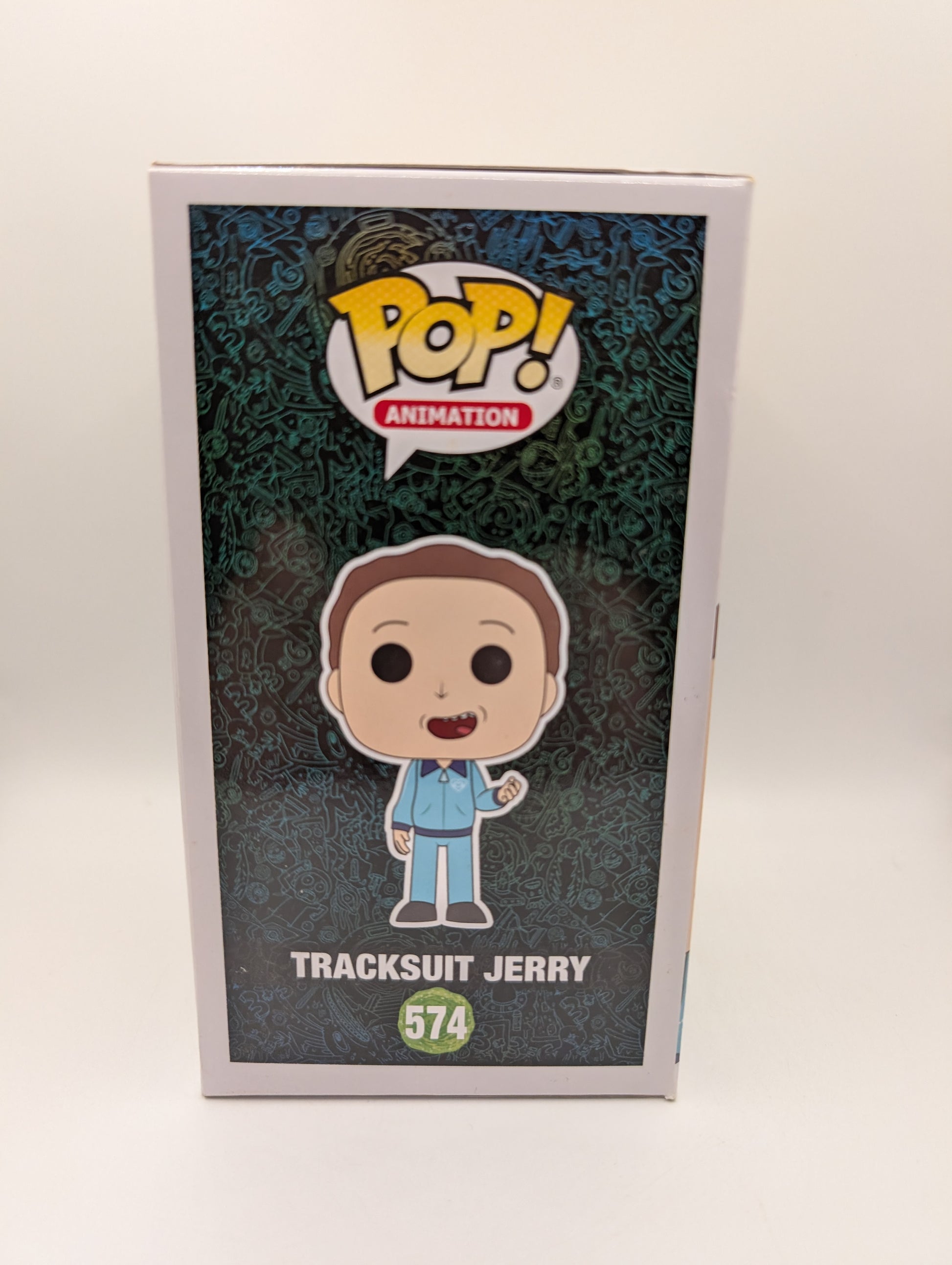 Funko Pop! Tracksuit Jerry #574 Rick and Morty 2019 SDCC Exclusive Vaulted