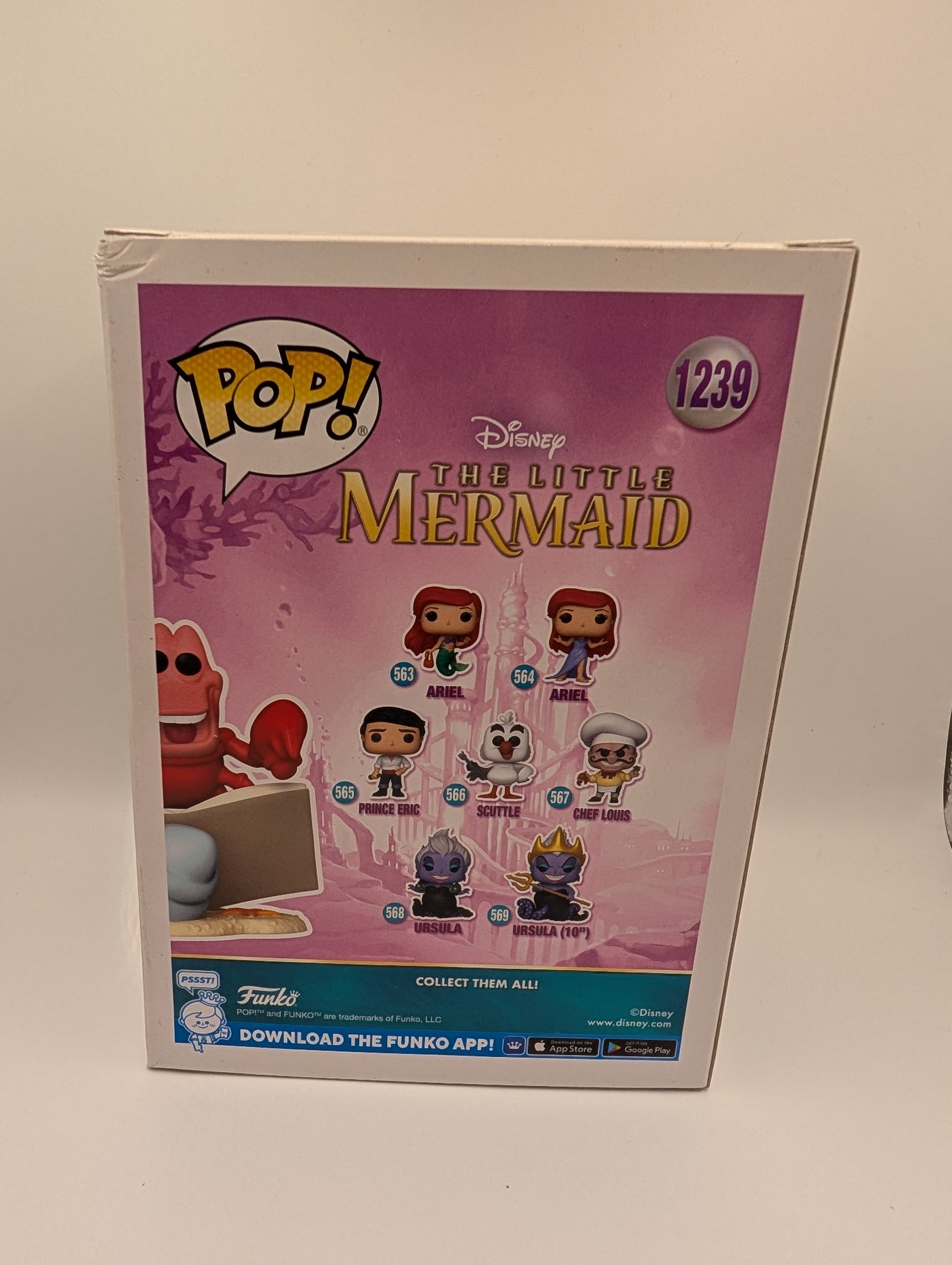 The Little Mermaid (1989) - Sebastian Pop! Vinyl Figure (RS) #1239 FRENLY BRICKS - Open 7 Days