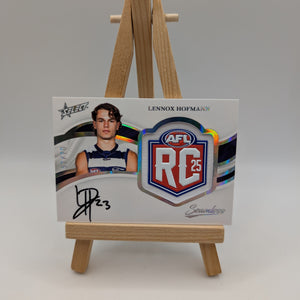 Lennox Hofmann Rookie Badge Signature Seamless Select /70 AFL 2025 Geelong FRENLY BRICKS - Open 7 Days