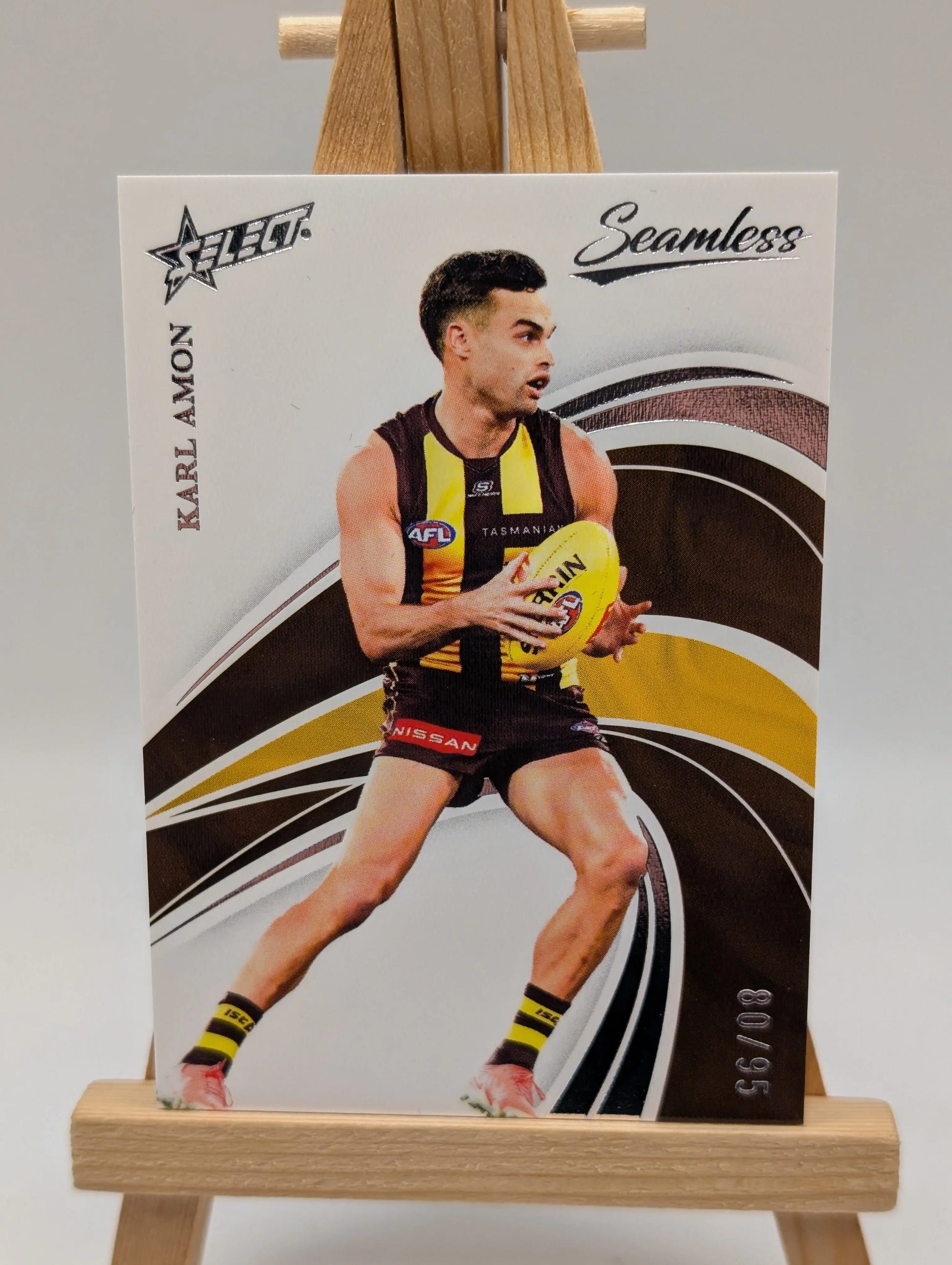 2025 AFL Select Seamless Karl Amon Base /95 FRENLY BRICKS - Open 7 Days image 2