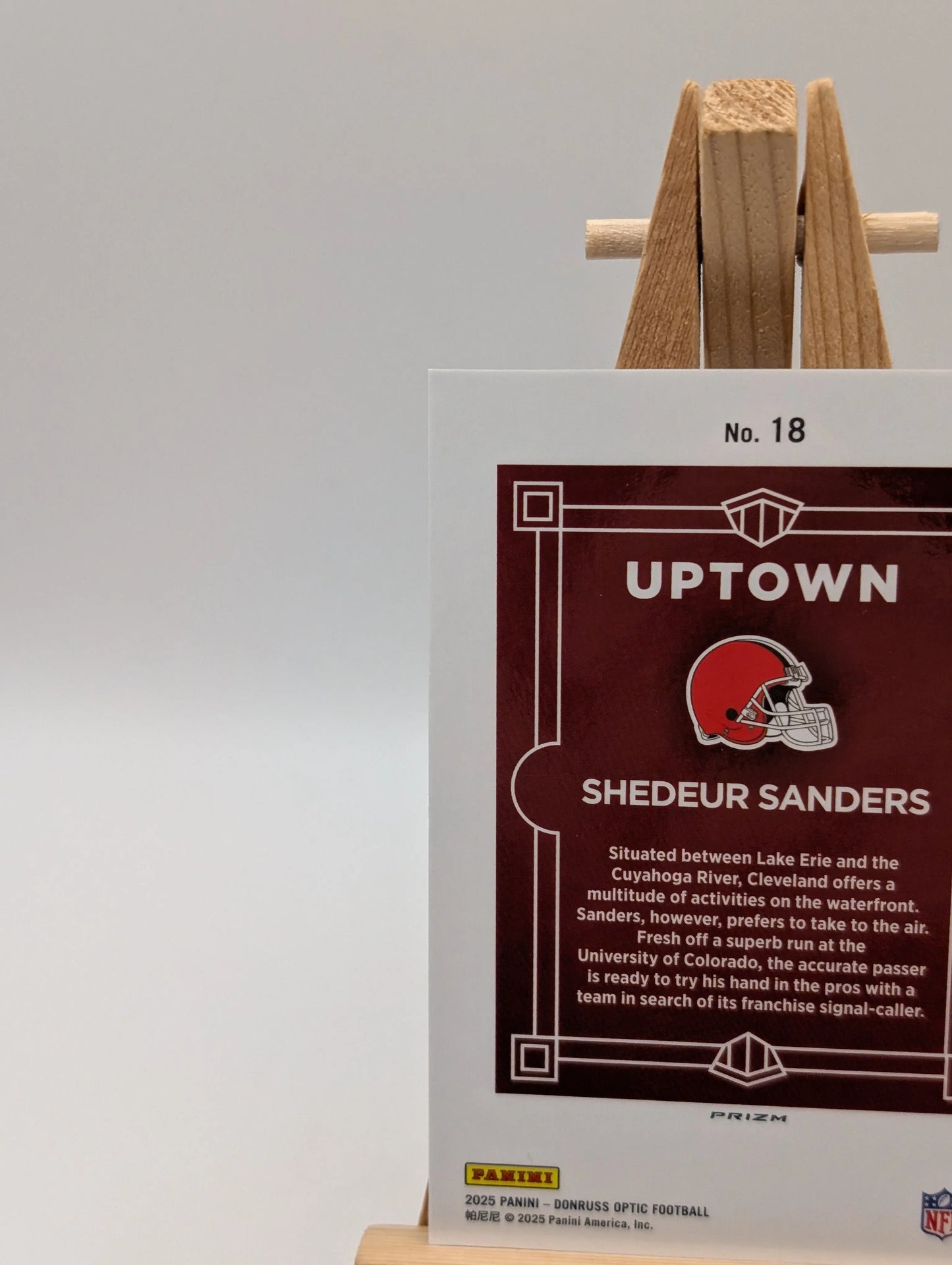 Shedeur Sanders Uptown Rookie #18 Browns 2025 Panini Donruss Optic SSP (RC) FRENLY BRICKS - Open 7 Days