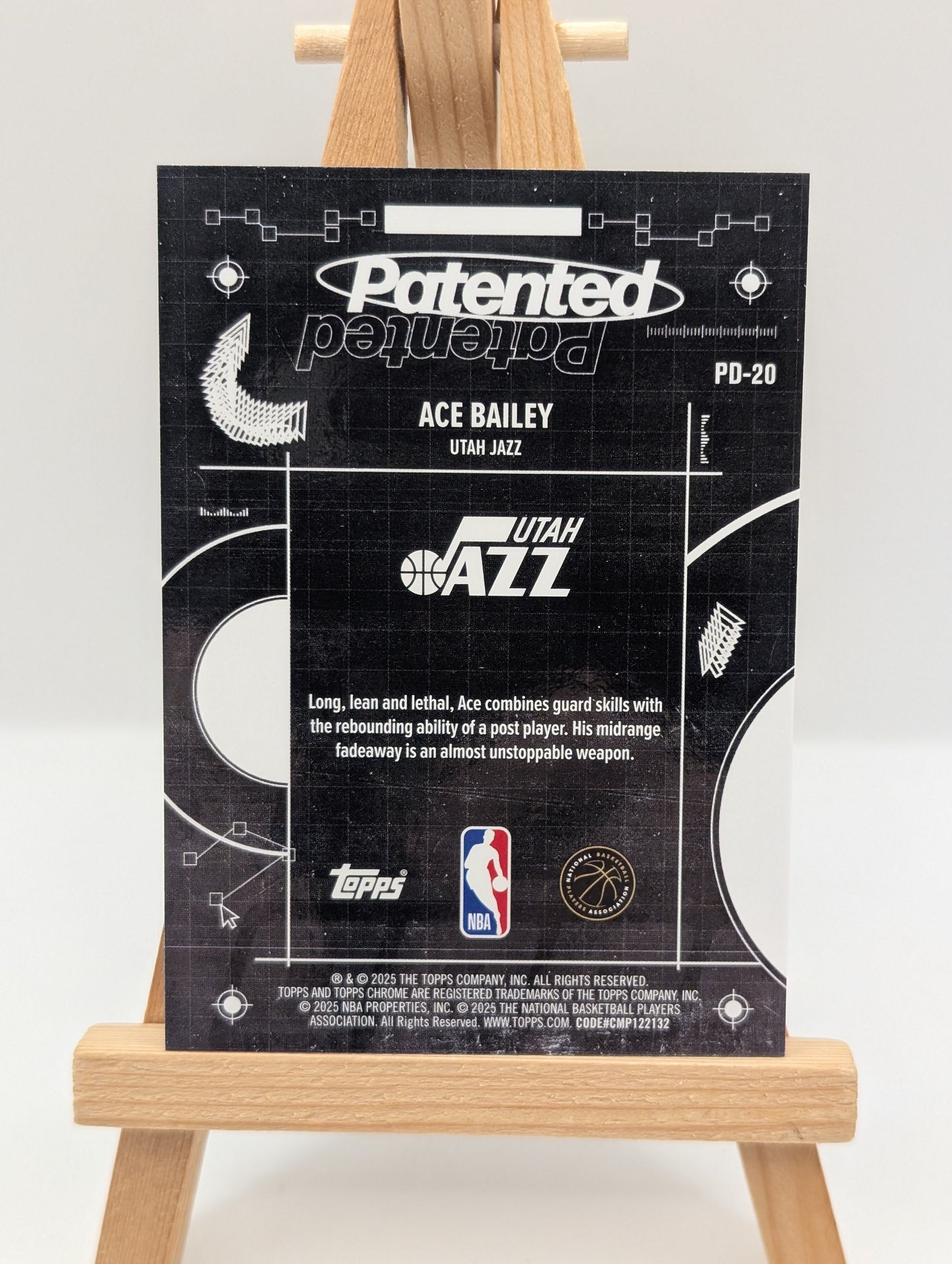2025-26 Topps Chrome Patented Rookie Ace Bailey Utah Jazz #PD-20 FRENLY BRICKS - Open 7 Days