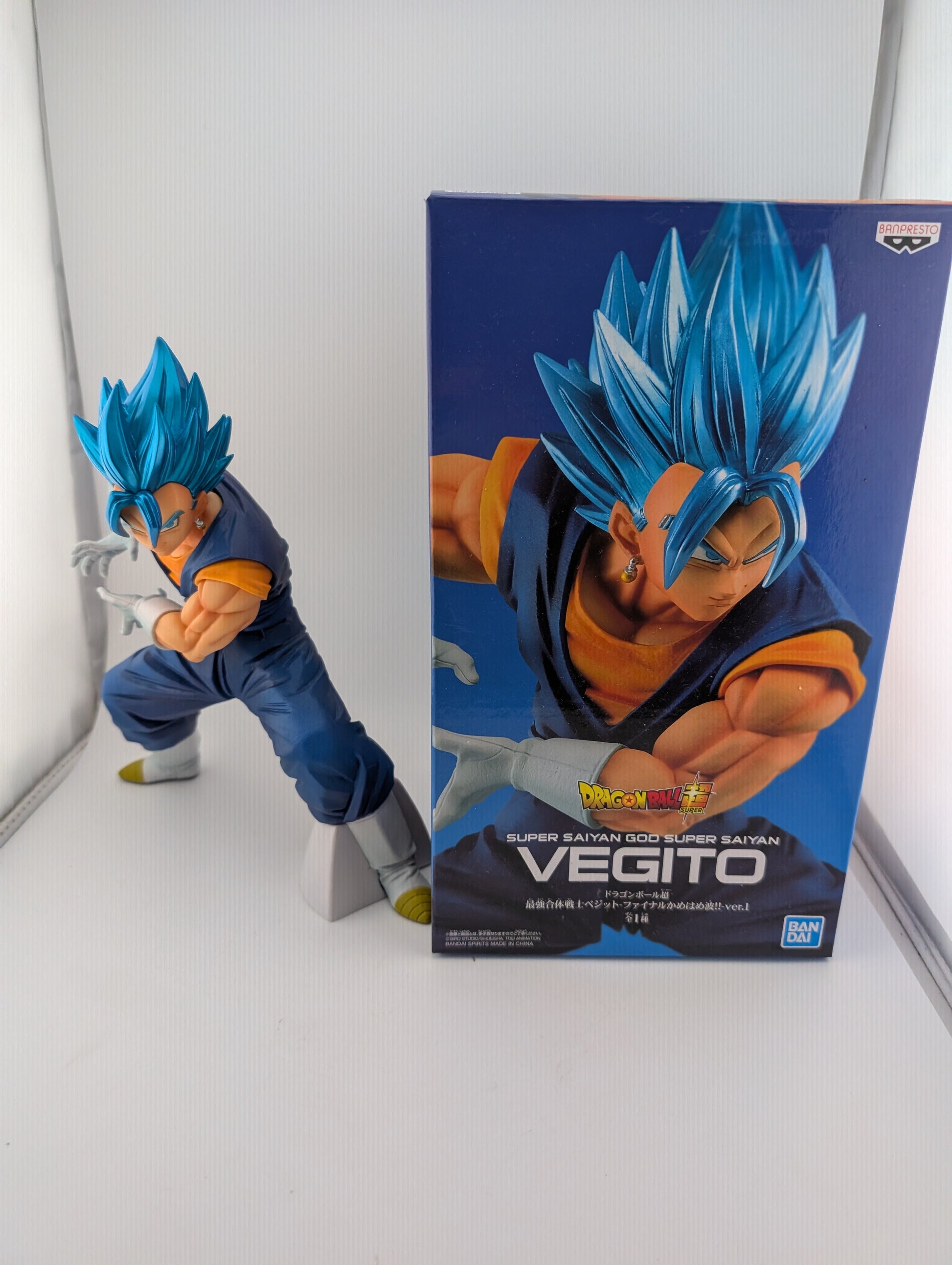 Dragon Ball Super Vegito Blue Final Kamehameha Ver.1 PVC Figure by Banpresto ex display FRENLY BRICKS - Open 7 Days