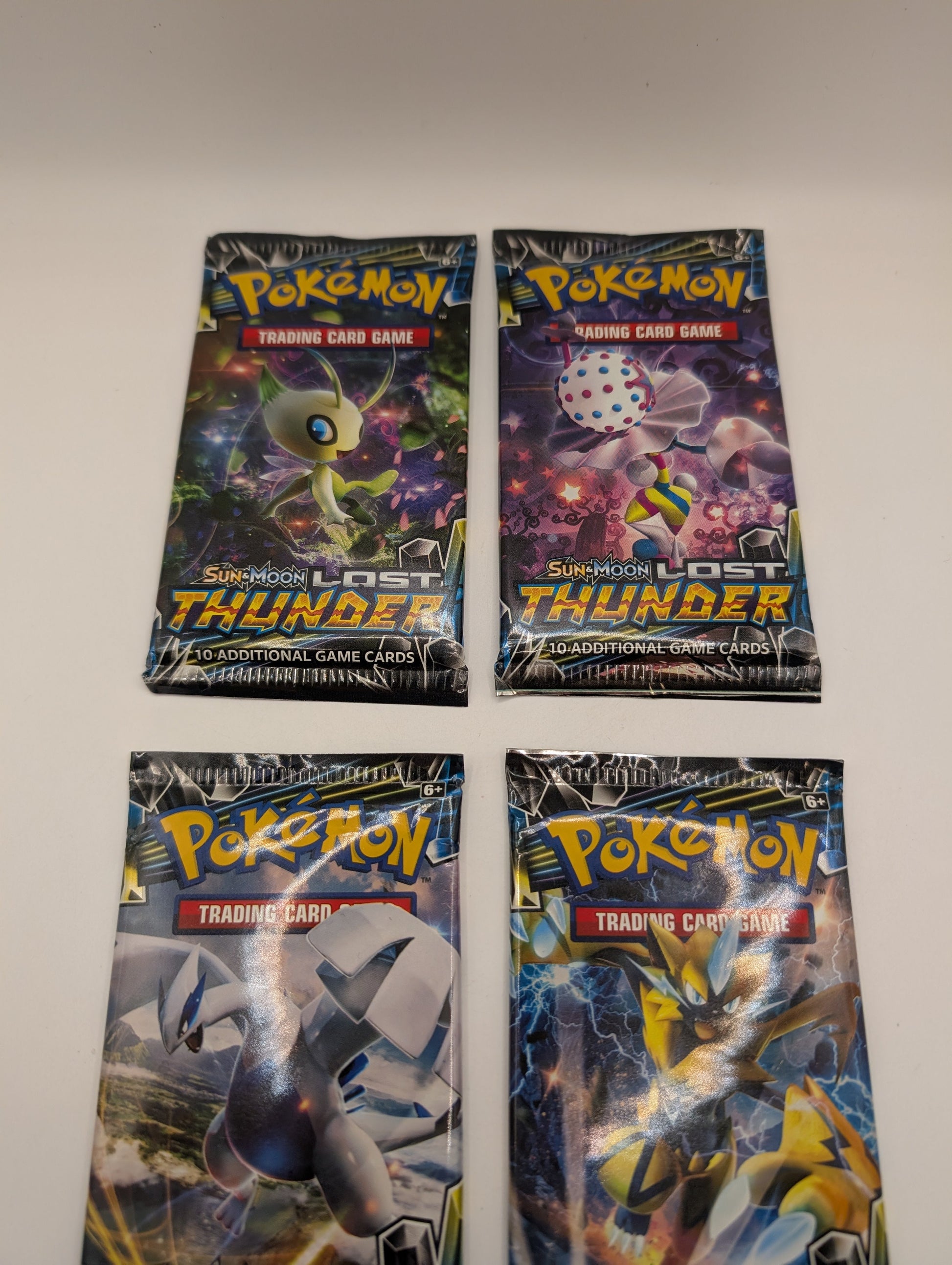 Pokemon 4x S&M Lost Thunder Booster Packs Factory Sealed - All 4 Art Sets! FRENLY BRICKS - Open 7 Days
