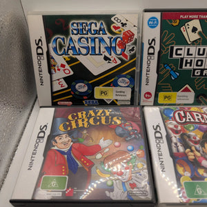 NINTENDO DS Fun Card Circus Game Lot x 4 Games - Includes Manuals, Tested, Pal FRENLY BRICKS - Open 7 Days